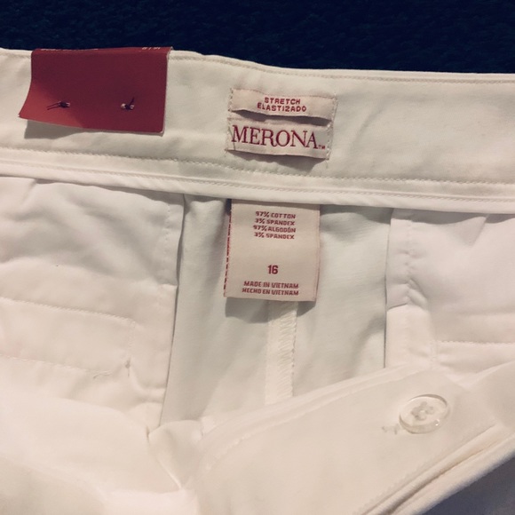 Merona White Crop Capris - Picture 4 of 6